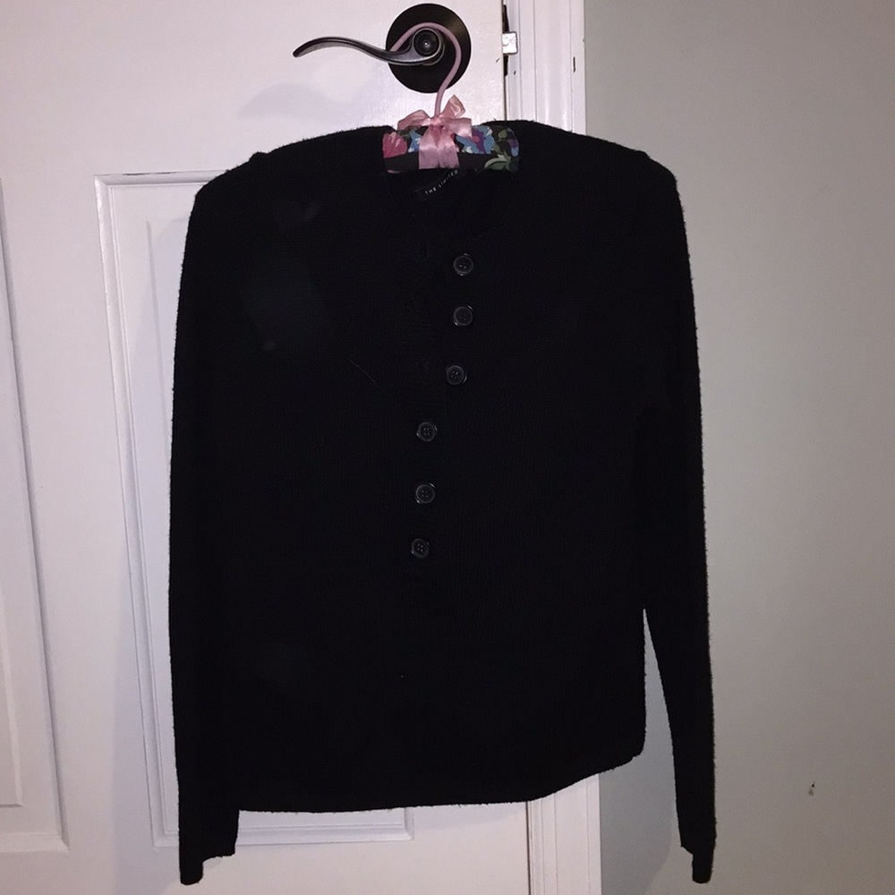 The Limited | 3/4 button sweater, matching cami